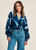 POM Blouse - Feathers Blue