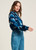 POM Blouse - Feathers Blue