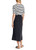MARC CAIN Mngt Blue Box Pleat Skirt | WS7113W76