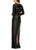 MARC CAIN Black Long Sequin Dress | XG2114W14