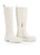 MARC CAIN Bright Ecru Grained Calfskin High Boot | XSSA01L12