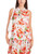MARC CAIN ADDITIONS Deep Coral Sleeveless Mini Dress With Print | YA 21.06 W23