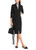 MARC CAIN Black Polo Dress With Pleated Skirt | WC2112J42