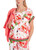 MARC CAIN ADDITIONS Deep Coral Viscose Slip-On Blouse With Print | YA 51.12 W23