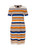 MARC CAIN Bright Pumpkin Rethink Together Striped Dress | YC 21.30 M06