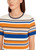 MARC CAIN Bright Pumpkin Rethink Together Striped Dress | YC 21.30 M06