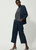LUISA CERANO Blue Satin-Cargo-Pants | 688550/3522-0291