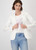 MONARI Off-White Denim Blazer With Lace | 409057