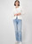 MONARI Off-White Denim Blazer With Lace | 409057