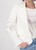 MONARI Off-White Denim Blazer With Lace | 409057