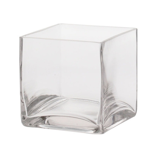 10cm Glass Cube Vase 10cm Glass Cube Vase