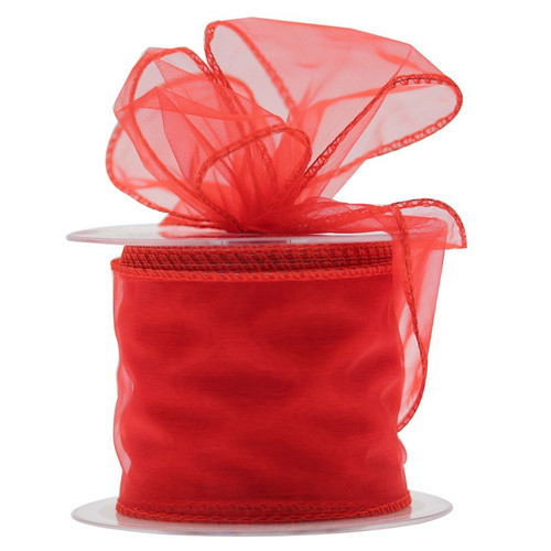 Red Chiffon Ribbon (70mm) Red Chiffon Ribbon (70mm)