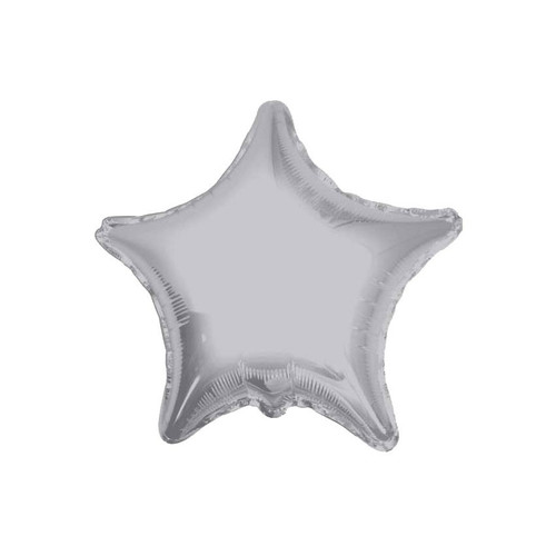 Silver Star Helium Balloon