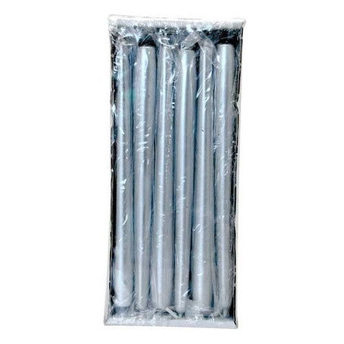 12 Silver Taper Candles (25cm) 12 Silver Taper Candles (25cm)