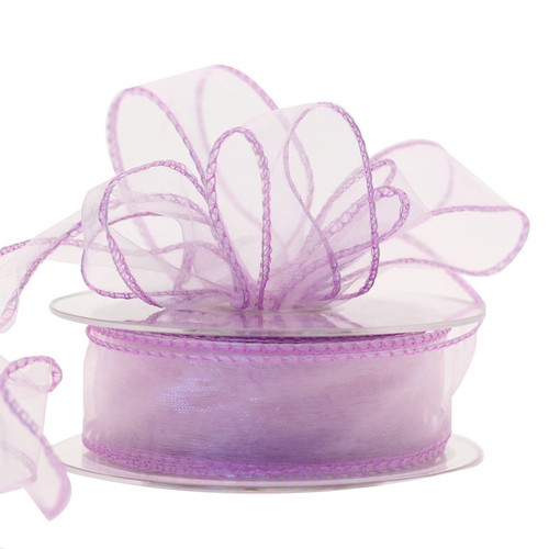 Lilac Wired Chiffon (30mm) Lilac Wired Chiffon (30mm)