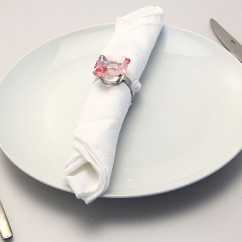 Pale Pink Diamond Napkin Rings Pale Pink Diamond Napkin Rings