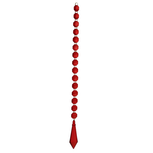 50cm Red Ensiform Prism Garland 50cm Red Ensiform Prism Garland