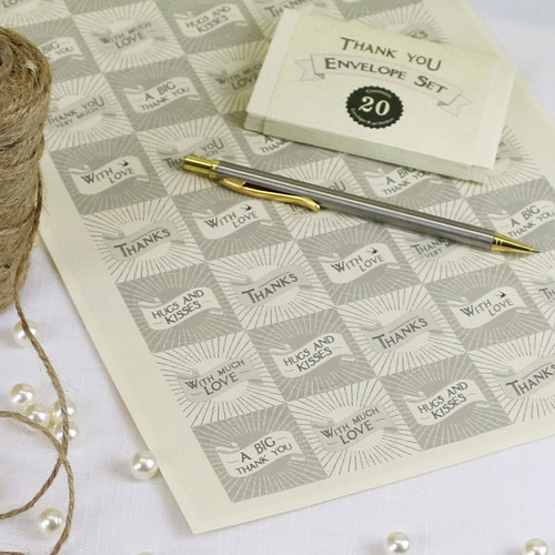Cream Envelope Thank You Set Cream Envelope Thank You Set