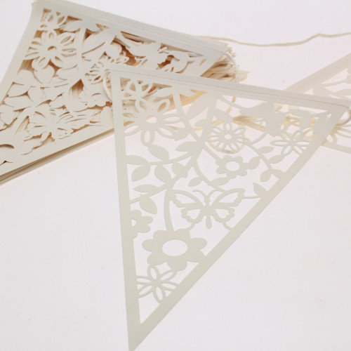 Ivory Laser Cut Bunting  - Discontinued