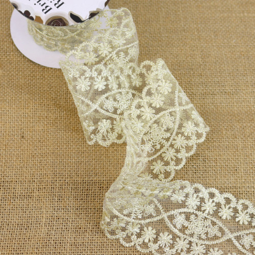 Antique Gold Scalloped Edge Ribbon - Discontinued