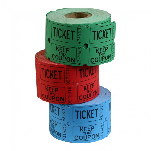 Retro Ticket Roll (500pc) (Assorted Designs)