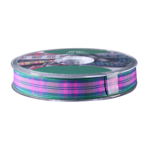 15mm Lindsay Satin Tartan Ribbon  - Discontinued