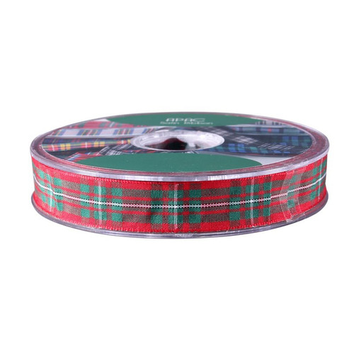 15mm Macgregor Satin Tartan Ribbon - Discontinued