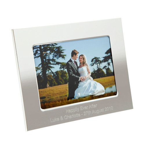 Personalised Silver Photo Frame 7x5cm