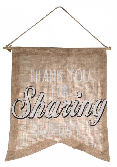 Hessian Hand Held Flag 