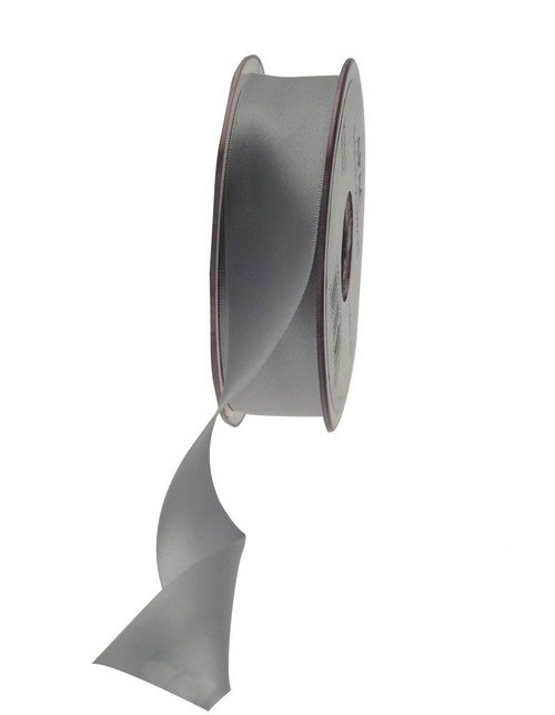 25mm Silver Satin Ribbon