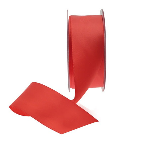 Bright Red Satin Ribbon 35mm  Bright Red Satin Ribbon 35mm
