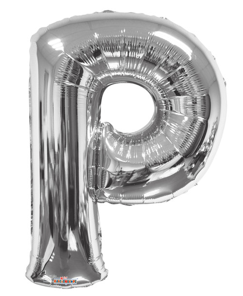 34" Letter Balloon - P - Silver 34" Letter Balloon - P - Silver