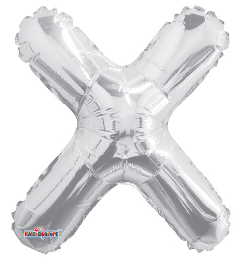 34"  Letter Balloon - X - Silver