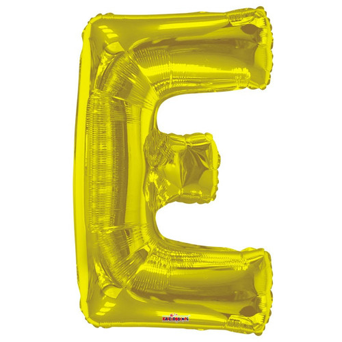34" Gold Letter E Balloon