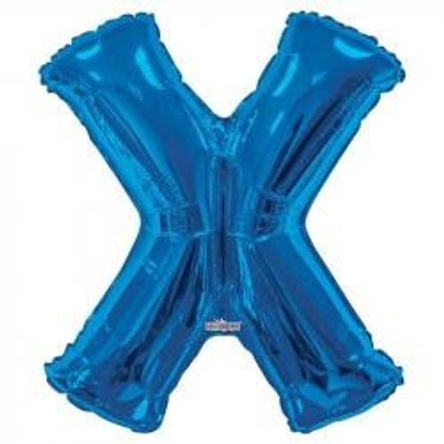 34"  Letter Balloon -  X - Blue