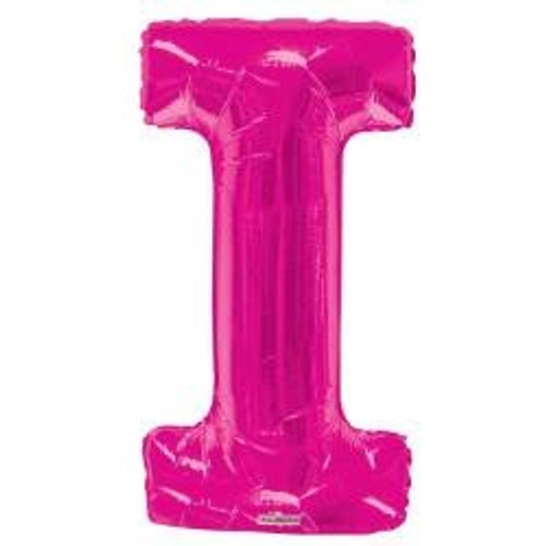 34"  Letter Balloon -  I - Pink