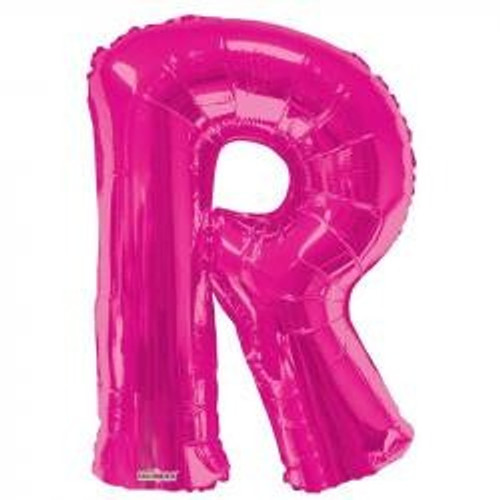 34"  Letter Balloon - R - Pink