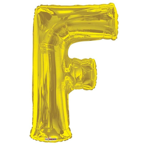 34"  Letter Balloon - F - Gold