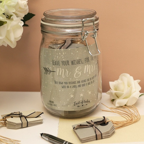 Natural Shapes Wedding Wishing Jar
