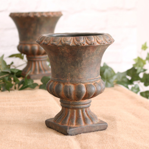 Urn Cement Flower Pot 19.5cm Urn Cement Flower Pot 19.5cm