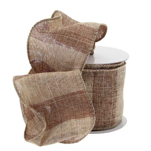 Brown Striped Ribbon 63mm - Discontinued