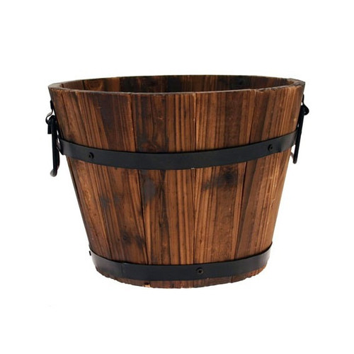 Round Wooden Barrel 18cm - Discontinued