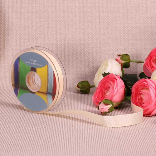 Cream Grosgrain Ribbon (15mm x 20m) Cream Grosgrain Ribbon (15mm x 20m)