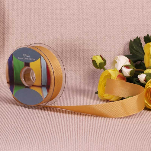 Gold Grosgrain Ribbon (25mm x 20m) Gold Grosgrain Ribbon (25mm x 20m)
