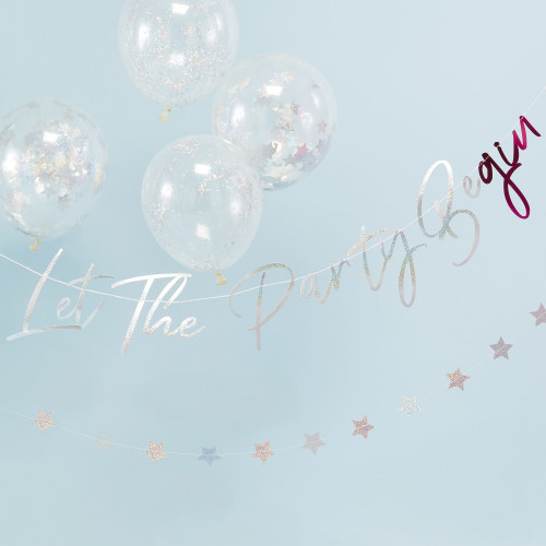 Let The Party Begin Backdrop Banner