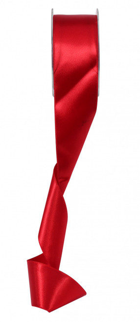 Deep Red Satin Ribbon 50mm Deep Red Satin Ribbon 50mm