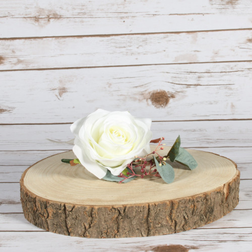 Single Rose & Seeded Eucalyptus Buttonhole