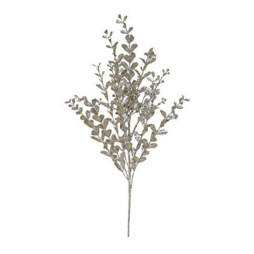 Champagne Glitter Boxwood Spray Champagne Glitter Boxwood Spray
