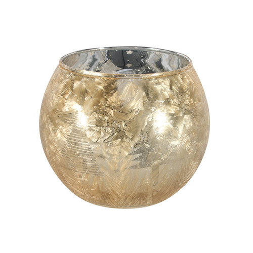 Gold Frosted Bubble Ball Votive Candle Holder - Discontinued