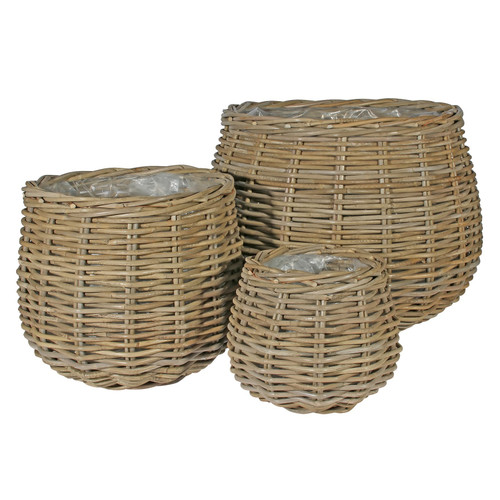 Onion Baskets with Liners (Set of 3)
